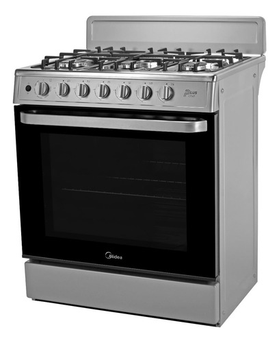 Estufa De Piso Midea Con Copete 30 Plus Chef Silver