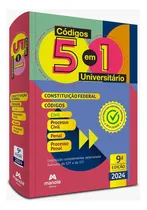 Comprar Livro: Códigos 5 Em 1 Universitário - Constituição Federal, Código Civil, Processo Civil, Código Penal, Processo Penal