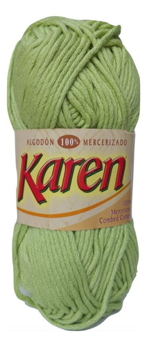 Hilaza Karen 100% Algodón Madeja De 100g Color Pistache Claro