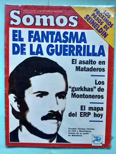 Revista Somos 639 / 1988 / Erp Y Montoneros - Seineldín