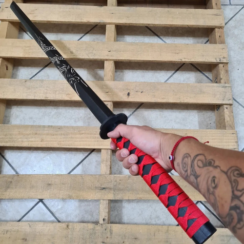 1 Boken Madera Honor Katana Espada Para Uso Rudo Color Dragon V3