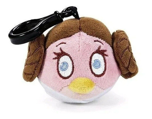 Chaveiro Pelúcia Backpack Clip Angry Birds Star Wars  7 Cm.