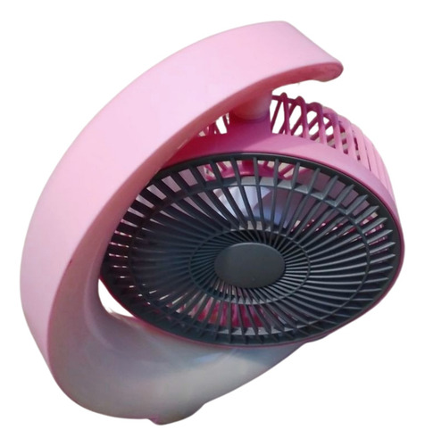 Ventilador De Escritorio Luz Led Recargable Usb