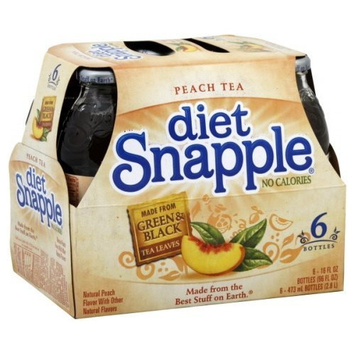 Té Helado - Snapple Tea 6 -16 Fl Oz, (pack Of 2) (diet Peach