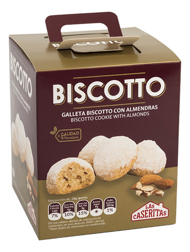 Galleta Caserita Biscotto Con Almendras Caja 60gr