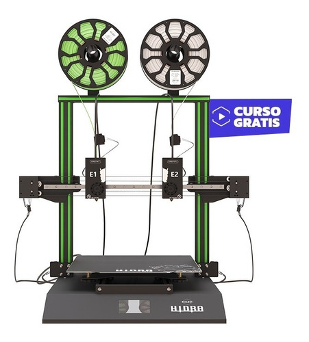 Impresora 3d Hellbot Hidra Plus 300 Doble Extrusor Indep Fdm