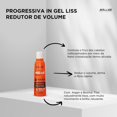Redutor Progressiva In Gel Liss Argan E Biotina Passo 2