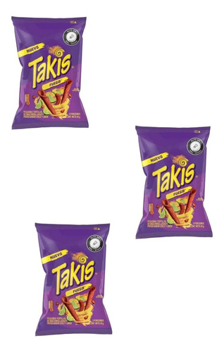 Snacks Takis Fuego*45gr X3unida