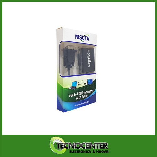Conversor Vga A Hdmi Nisuta Nscovghd4 Activo 1080p Full Hd