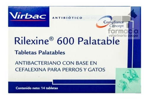Rilexine Palatable 600 Caja 14 Tabletas 8004009