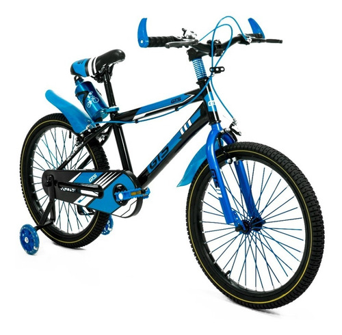 Bicicleta Infantil Rod 20 Mountain Bike Ruedas Apoyo Con Luz