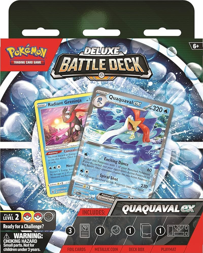 Pokemon Tcg: Quaquaval Ex Deluxe Battle Deck