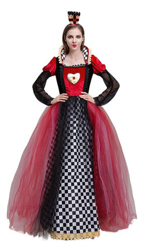 Disfraz De Reina Roja De Alicia En El País De Las Maravillas