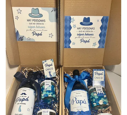 Box Papa Vino Personalizado Regalo Dia Del Padre