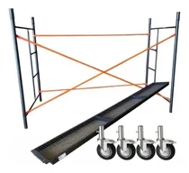 Comprar Andamio Reforzado + Tablón Metálico + Ruedas Para Andamio
