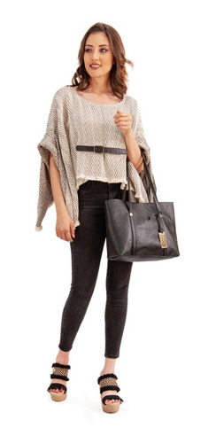 Imagen 6 de 7 de Bolsa Para Dama Piel Genuina Flexible Bolso Mujer Moda