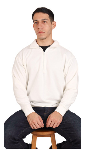 Chompa Quarter Zip Blanco