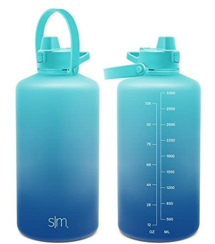 Botella De Agua Simple Y Moderna De 1 Galón De 128 Onzas Con