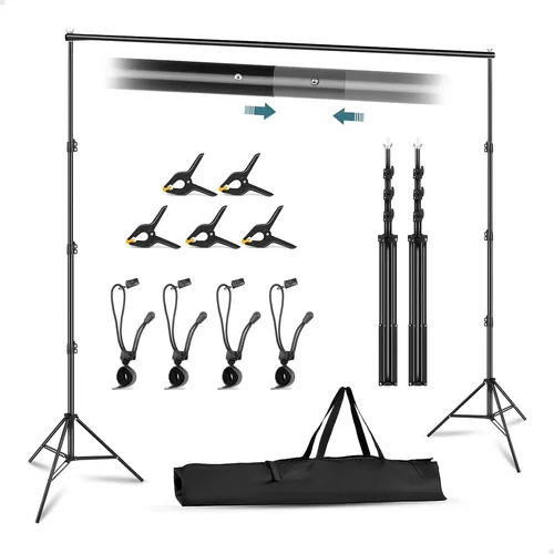 Suporte Fundo Infinito Chroma Key 3x2m + Esticadores + Bolsa
