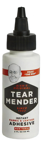 Botella de cuero con pegamento y adhesivo para tela Cola Bish's Original Tear Mender, 60 ml, color marrón