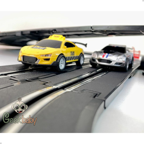 Autorama Circuito 3 Em 1 280cm 2 Carros Com Luz Turbo Run
