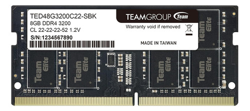 Memoria Ram Laptop Team Group Elite Ddr4 8gb 3200mhz Cl22