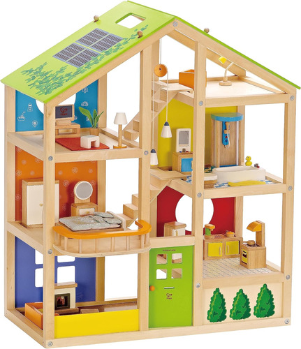 Casa De Muñecas De Madera Para Niños All Seasons De Hape | G