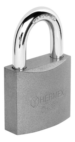 Candado De Hierro Macizo Seguridad Aro 38mm Truper Hermex