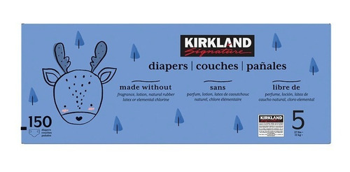 Caja De Pañal Kirkland Etapa 5 Unisex Con 150 Piezas