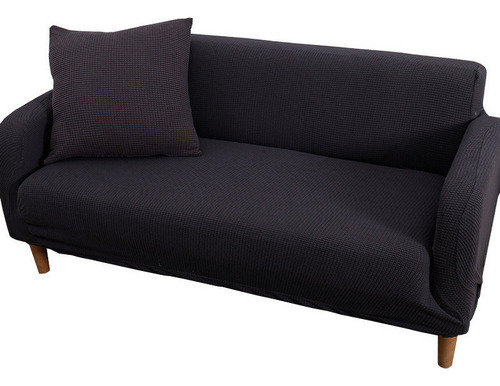Funda de sofá doble individual de color negro 190-230 cm
