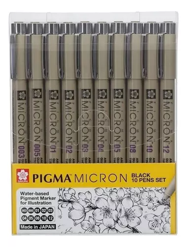 Tiralíneas Sakura Pigma Micron 0.05mm Set 8 Colores