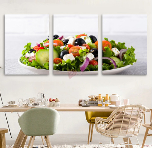 Cuadros Ensalada Cocina Canvas Grueso Tns7 60x40