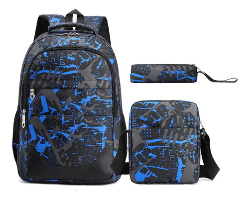 Morral Mochila Bolso Escolar Set + Lonchera + Cartuchera 