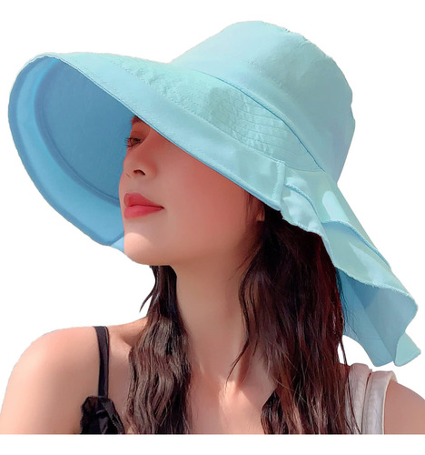 Another Choice Sombrero Sol Mujer, Protección Uv, Ala Ancha,