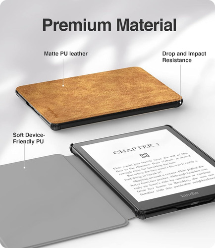 Estuche Para Kindle's Paperwhite 6.8 11va Gen Cuero Sintétic