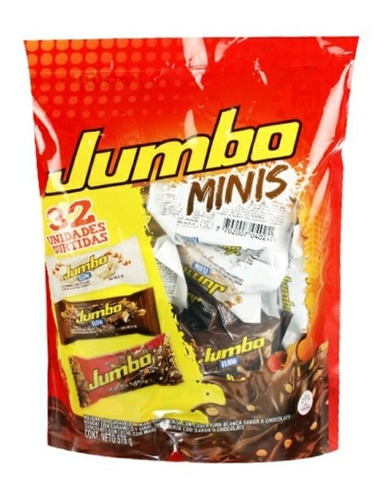 Jumbo Minis Chocolatinas Surtidas 32 - Kg a $35800