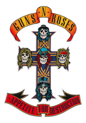 Gun N&#39; Rose Appetite For Destruction Emblema Bordad...