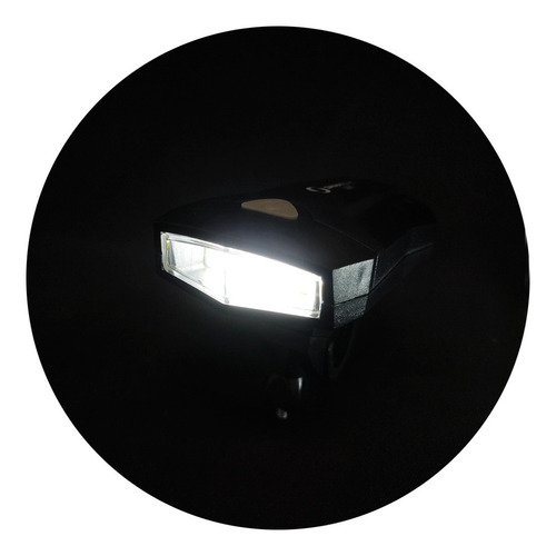 Imagen 2 de 4 de 2 Linternas Bicicleta Luz Led Delantera Soporte Manubrio