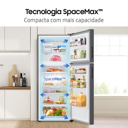 Geladeira Evolution Duplex Rt48 Inverter 480l Inox Look