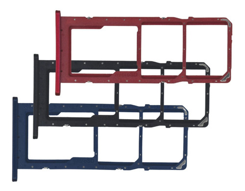 Gaveta Chip Bandeja Slot Sim Compatível Galaxy A03 (a035) Cor Vermelho
