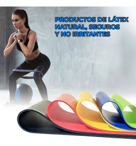 ..kit De 5 Bandas Ligas De Resistencia Piernas Ejercicio Yog
