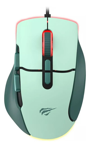 Mouse Gamer Havit Gamenote MS962 RGB 12000DPI 8 Botoesm cor Verde