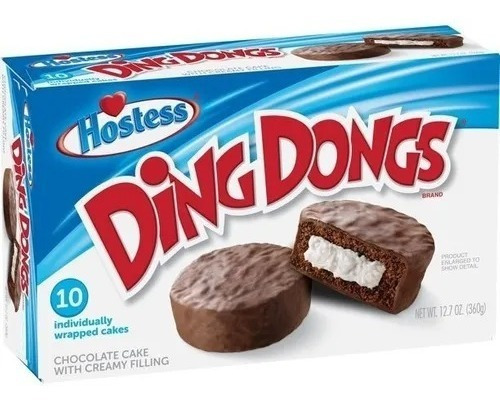 2 Cajas De Ding Dongs Hostess Pack Con 10 Pastelitos C/u