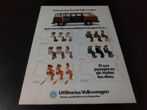 (pa618) Publicidad Clipping Volkswagen Kombi * 1982