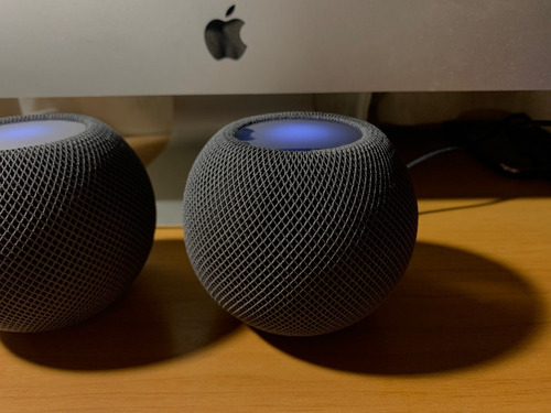 Imagen 4 de 8 de Homepod Mini Stereo Pair - Space Gray - Excelente Estado!