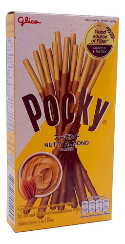 Pocky Palitos Bañados De Almendra Con Nueces 39 Gr