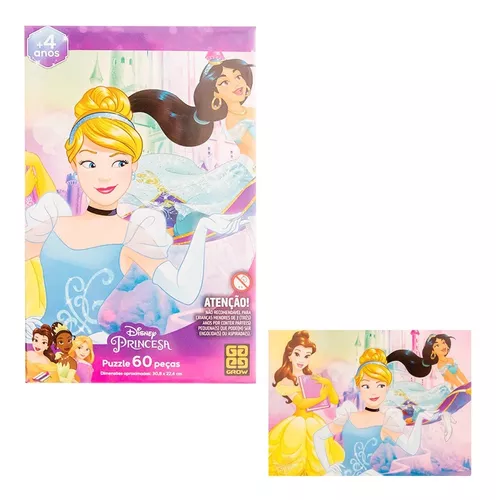 Jogo de Quebra-Cabeça Grow 60 PCs Disney Princesas