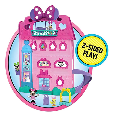 Minnie Mouse Bow-tel Hotel, Juego De 2 Lados Con Luces, Soni