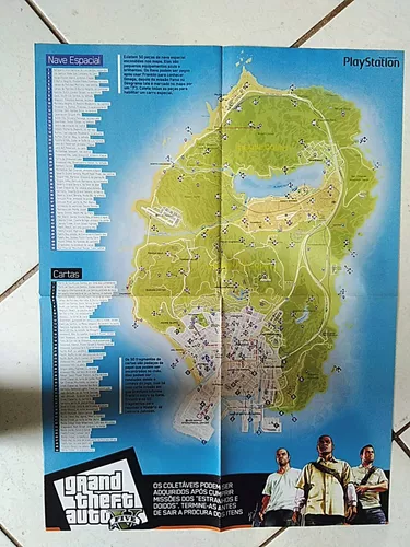 GTA V: conheça o mapa e onde pegar os itens coletáveis - Liga dos