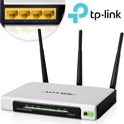 Router Inalámbrico 3 Antenas N 300mbps Tl-wr941nd Tp-link